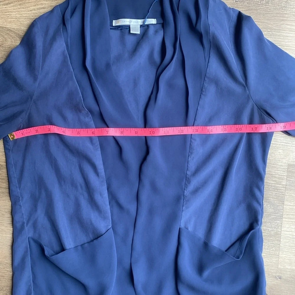 🌸Lightweight Cardigan/Blazer in blue with large front pockets - Picture 13 of 14